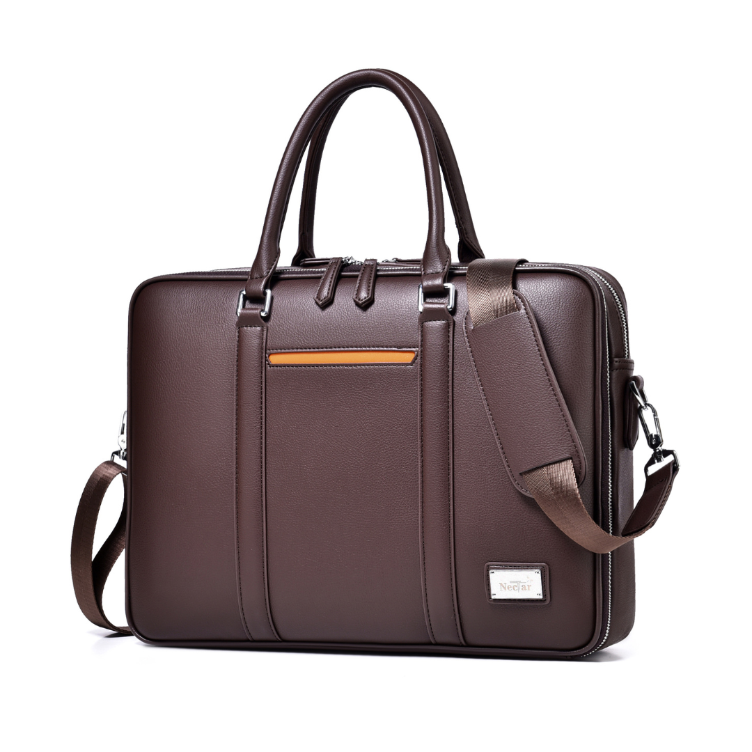 The ApexSync Leather Briefcase NectarUS
